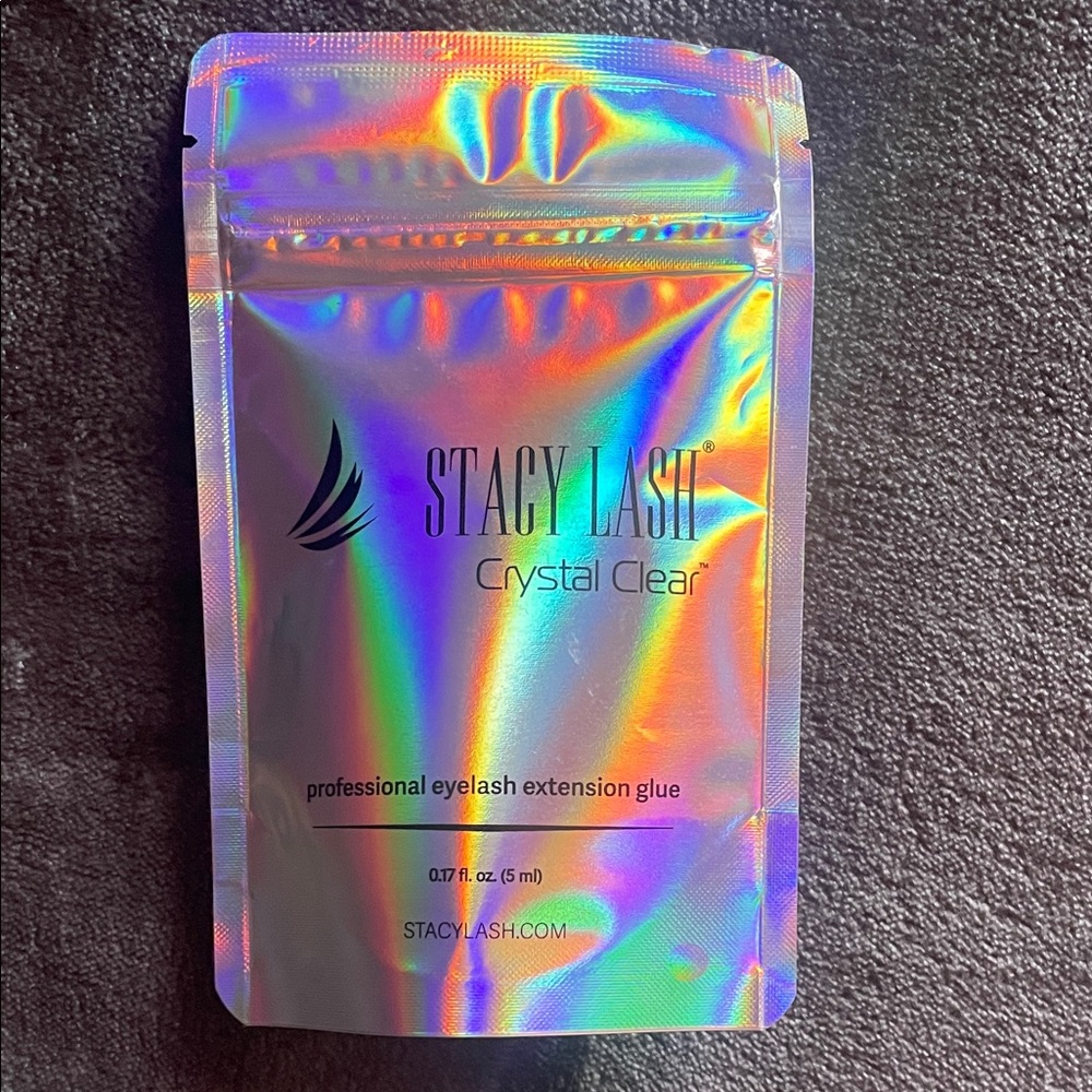 Crystal Clear Eyelash Extension Glue - Holographic Silver